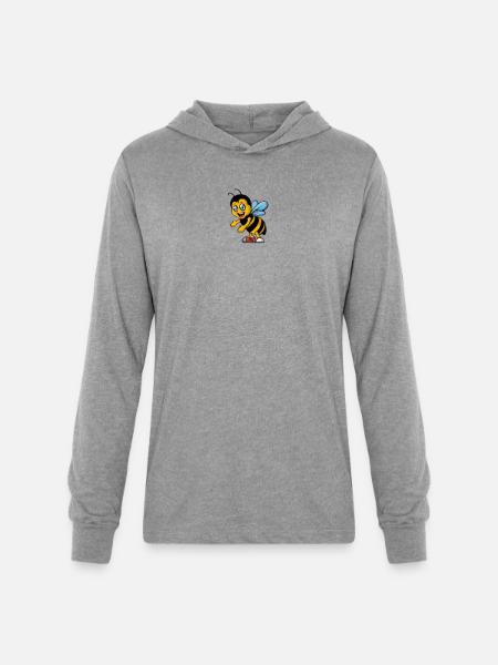 Cartoon - Unisex Long Sleeve Hoodie Shirt - heather grey