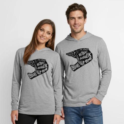 MTB Slang Helmet - Unisex Long Sleeve Hoodie Shirt