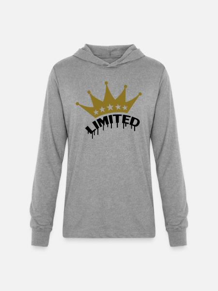 Limited - Unisex Long Sleeve Hoodie Shirt - heather grey