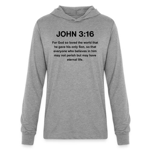 John 3:16 Christian Apparel – Bible Verse Clothing - Unisex Long Sleeve Hoodie Shirt