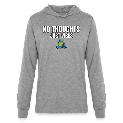 No Thoughts Just Vibes Funny Frog Shirt - Unisex Long Sleeve Hoodie Shirt