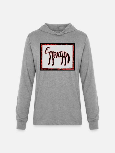 Empathy - Unisex Long Sleeve Hoodie Shirt - heather grey