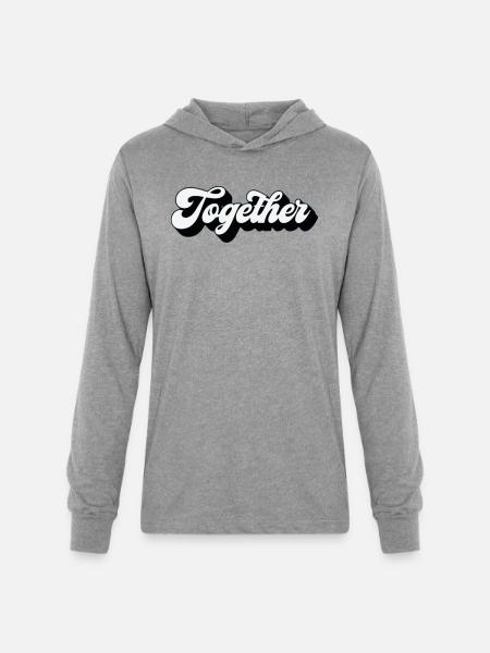 Together - Unisex Long Sleeve Hoodie Shirt - heather grey