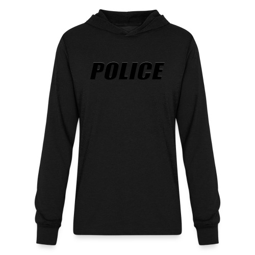 Police Black - Unisex Long Sleeve Hoodie Shirt