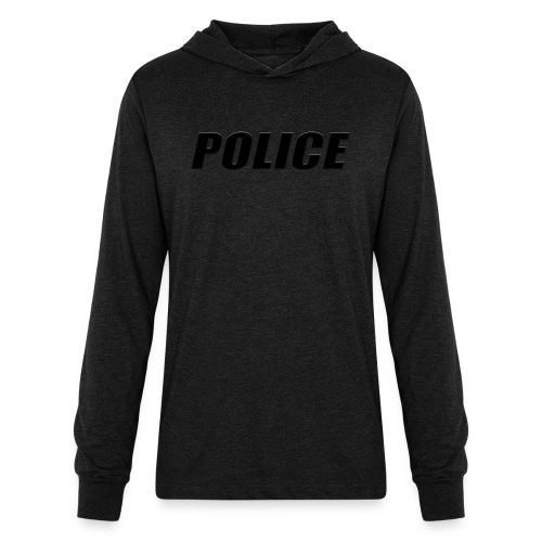 Police Black - Unisex Long Sleeve Hoodie Shirt