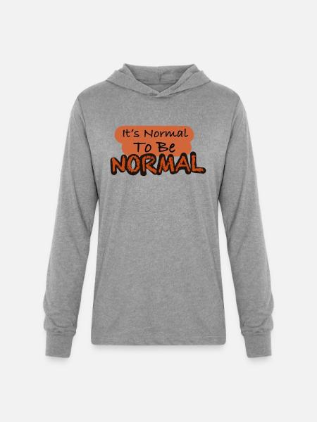 Normal is different - Unisex Long Sleeve Hoodie Shirt - heather grey