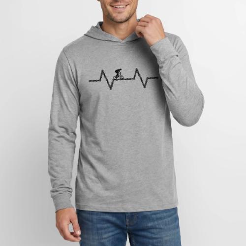 bmx bike heartbeat - Unisex Long Sleeve Hoodie Shirt