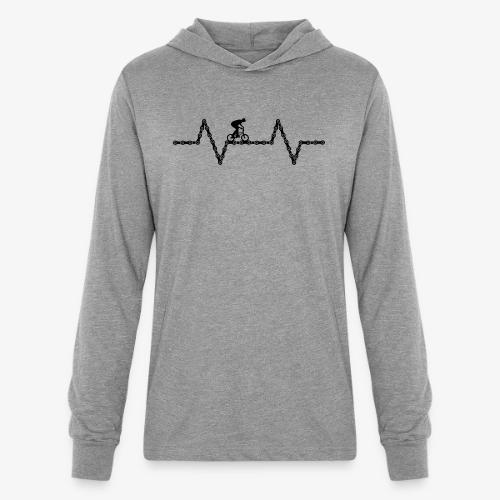 bmx bike heartbeat - Unisex Long Sleeve Hoodie Shirt