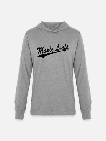 Maple Leafs - Unisex Long Sleeve Hoodie Shirt - heather grey