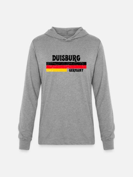 Duisburg Germany - Unisex Long Sleeve Hoodie Shirt - heather grey