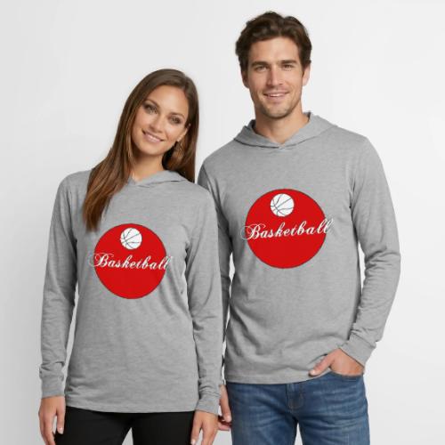 Basketball: Bold Hoops - Unisex Long Sleeve Hoodie Shirt