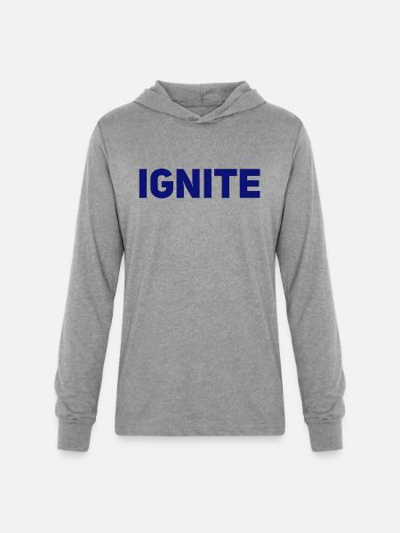 Ignite - Unisex Long Sleeve Hoodie Shirt - heather grey