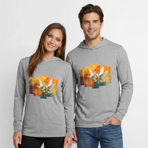 Wings of Peace - Unisex Long Sleeve Hoodie Shirt