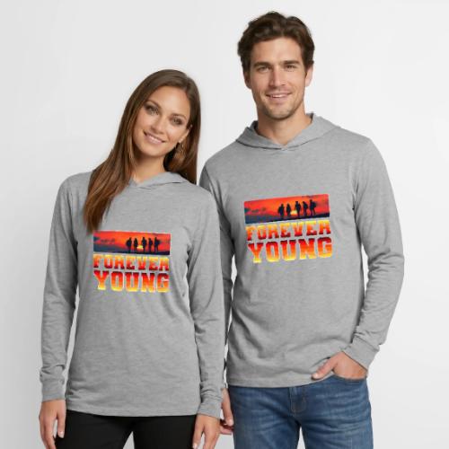 Forever Young - Unisex Long Sleeve Hoodie Shirt