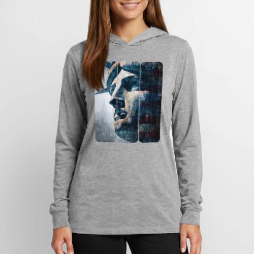 USA: Urban Liberty Triptych - Unisex Long Sleeve Hoodie Shirt