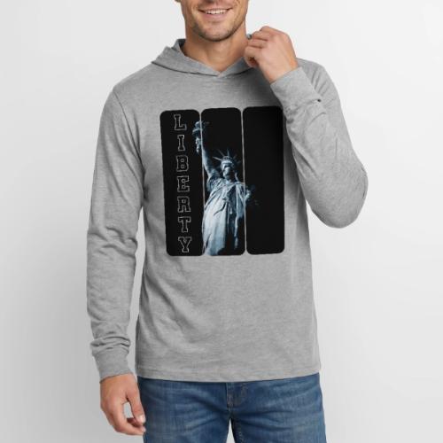 USA: Vertical Liberty - Unisex Long Sleeve Hoodie Shirt