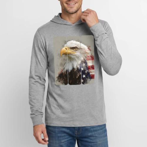 USA: Eagle of the Free - Unisex Long Sleeve Hoodie Shirt