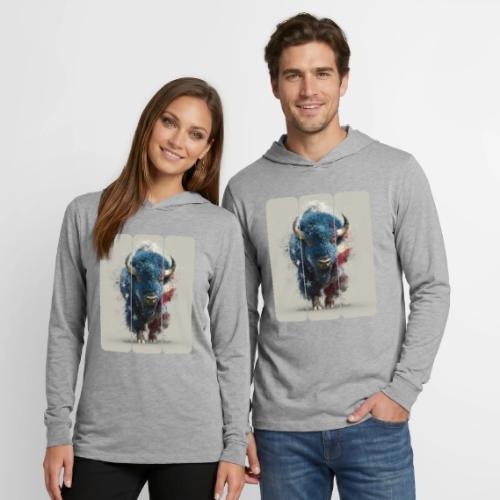 USA: Spirit of the Plains - Unisex Long Sleeve Hoodie Shirt