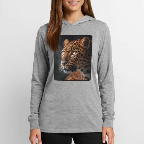 Amur Leopard Face Wildlife Design - Unisex Long Sleeve Hoodie Shirt