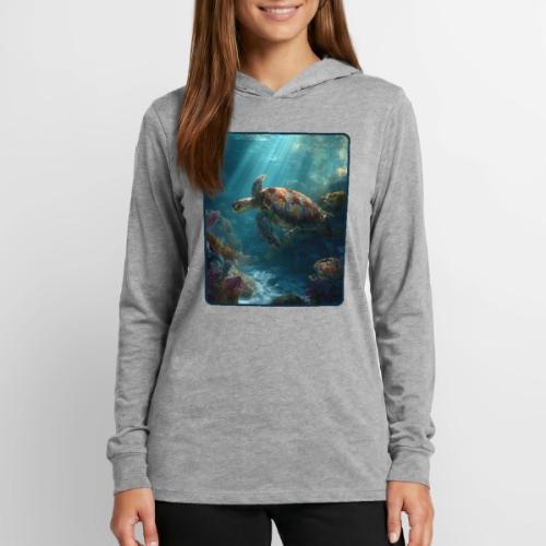Sea Turtle Coral Reef Design - Unisex Long Sleeve Hoodie Shirt