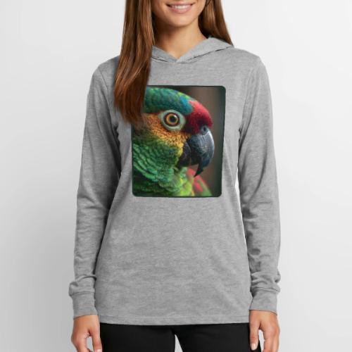 Colorful Parrot Close-Up Design - Unisex Long Sleeve Hoodie Shirt