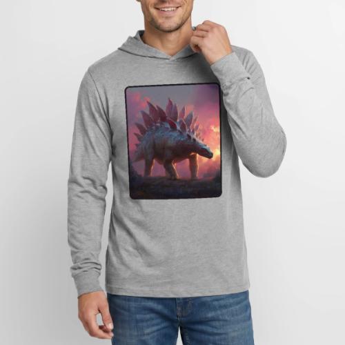Stegosaurus Sunset Forest Design - Unisex Long Sleeve Hoodie Shirt