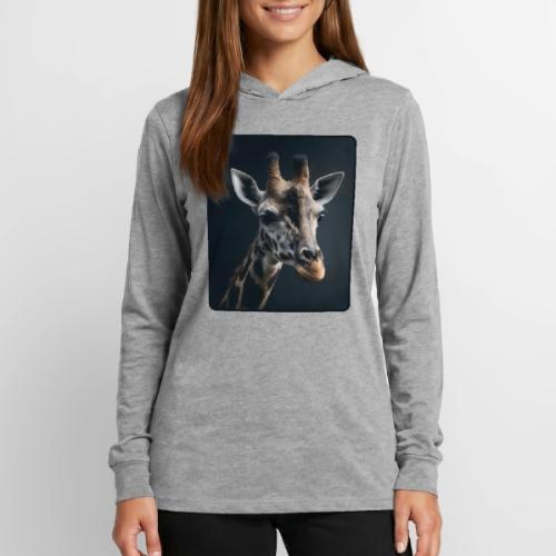 Majestic Giraffe Artistic Portrait Design - Unisex Long Sleeve Hoodie Shirt