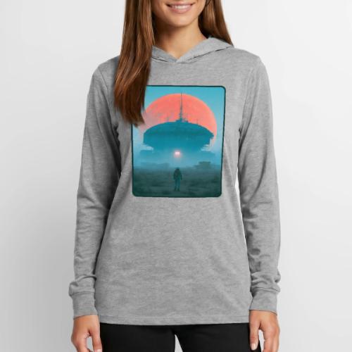 Astronaut Alien Outpost Design - Unisex Long Sleeve Hoodie Shirt