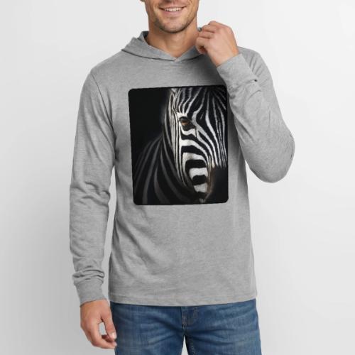 Zebra High Contrast Portrait Design - Unisex Long Sleeve Hoodie Shirt