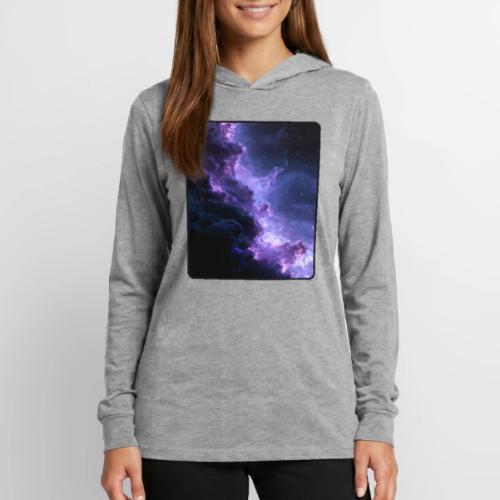 Purple Nebula Space Design - Unisex Long Sleeve Hoodie Shirt