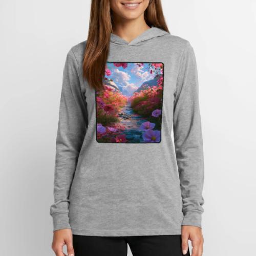 Dreamy Cosmos Valley Landscape Art - Unisex Long Sleeve Hoodie Shirt