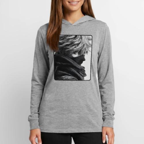 Battle-Worn Ninja Portrait - Unisex Long Sleeve Hoodie Shirt