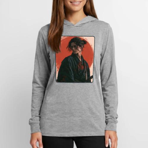 Samurai Beneath the Red Sun - Unisex Long Sleeve Hoodie Shirt