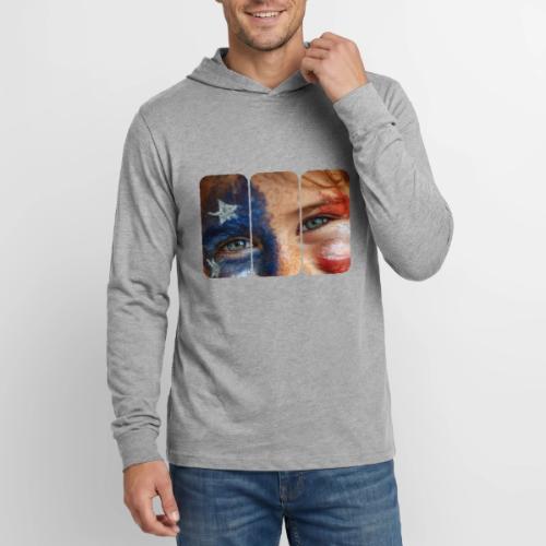 USA: Patriot Gaze - Unisex Long Sleeve Hoodie Shirt