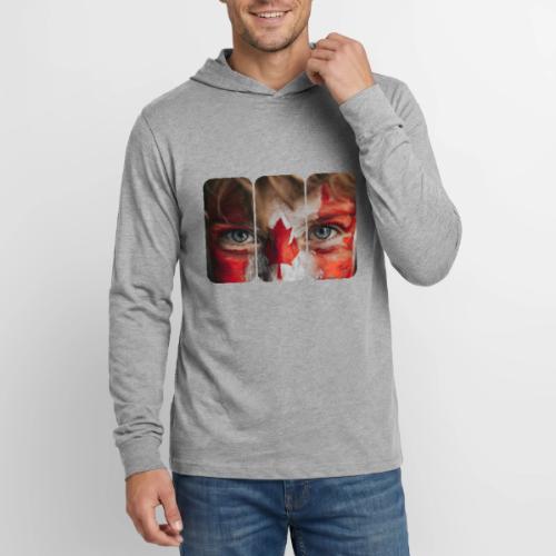 Canada: Maple Leaf Gaze - Unisex Long Sleeve Hoodie Shirt