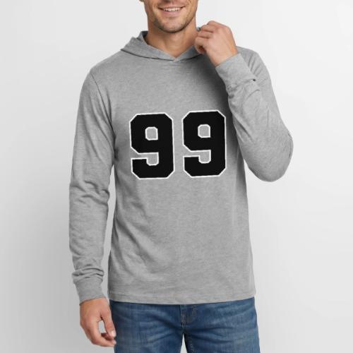Varsity Number 99 Athletic Font - Unisex Long Sleeve Hoodie Shirt