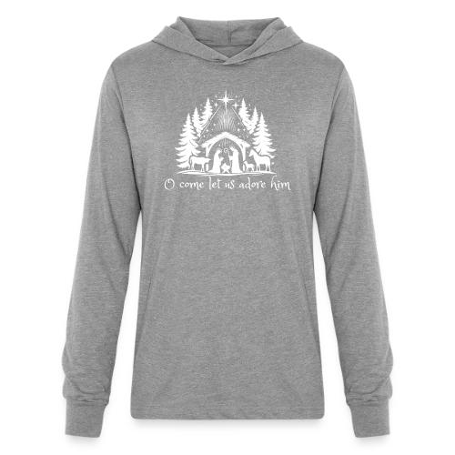 O come let us adore him - Unisex Long Sleeve Hoodie Shirt