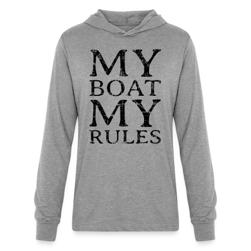 My Boat my Rules (Vintage Black) Boating & Sailing - Unisex Long Sleeve Hoodie Shirt