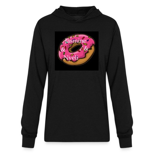 Black Donut W/ Our Channel Name - Unisex Long Sleeve Hoodie Shirt