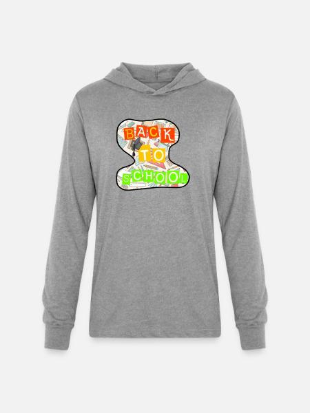 Back to school  - Unisex Long Sleeve Hoodie Shirt - heather grey