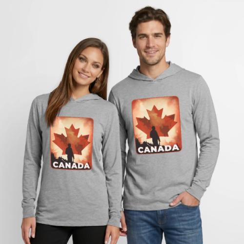 Canada Stands Tall - Unisex Long Sleeve Hoodie Shirt
