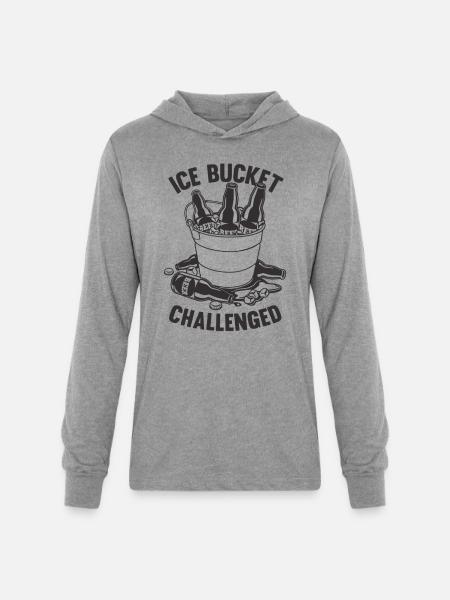 Ice Bucket Challenged - Unisex Long Sleeve Hoodie Shirt - heather grey