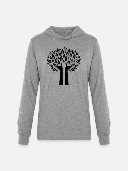 conservation of nature - Unisex Long Sleeve Hoodie Shirt - heather grey