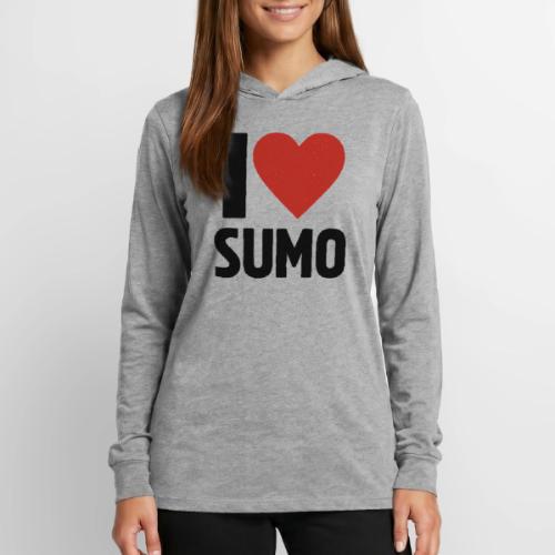 I Love Sumo – Bold Minimalist Sumo Wrestling Fan - Unisex Long Sleeve Hoodie Shirt