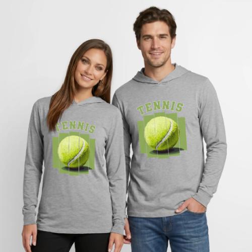 Tennis Minimal - Unisex Long Sleeve Hoodie Shirt