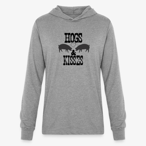 Hogs & Kisses - Unisex Long Sleeve Hoodie Shirt