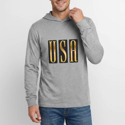 USA Gold Monolith - Unisex Long Sleeve Hoodie Shirt