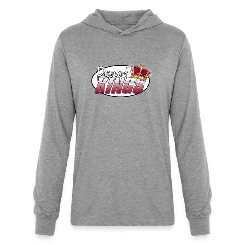 Passportkings white shirt design - Unisex Long Sleeve Hoodie Shirt