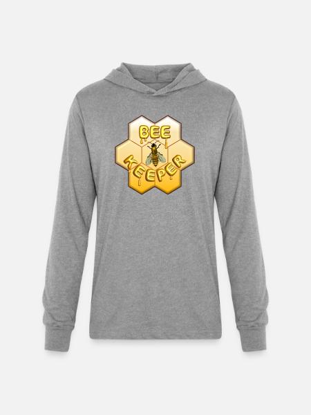 Bee Keeper - Unisex Long Sleeve Hoodie Shirt - heather grey