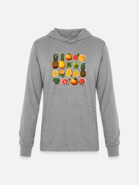 Fruits collection - Unisex Long Sleeve Hoodie Shirt - heather grey